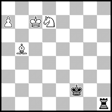 Example leading to king, bishop and knight versus king