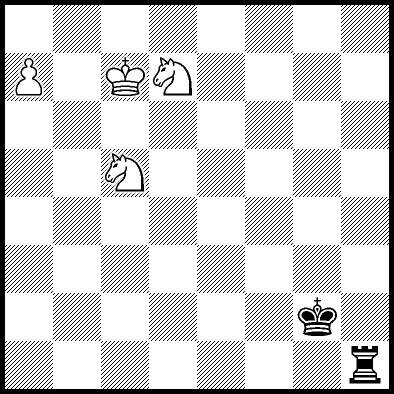 Example leading to king and two knights versus king